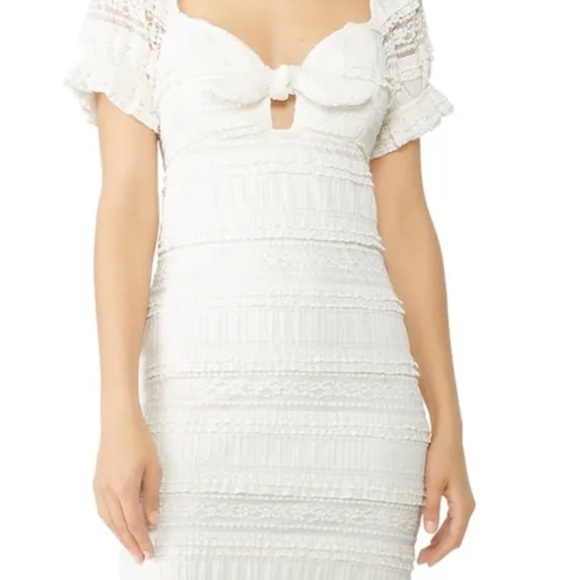 Show me your mumu honey mini dress white lace size xs - Picture 1 of 6